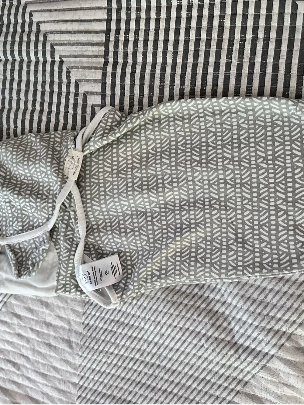 Triple Pack Baby Sleep Sacks in White & Gray - Neutral Cozy Swaddles